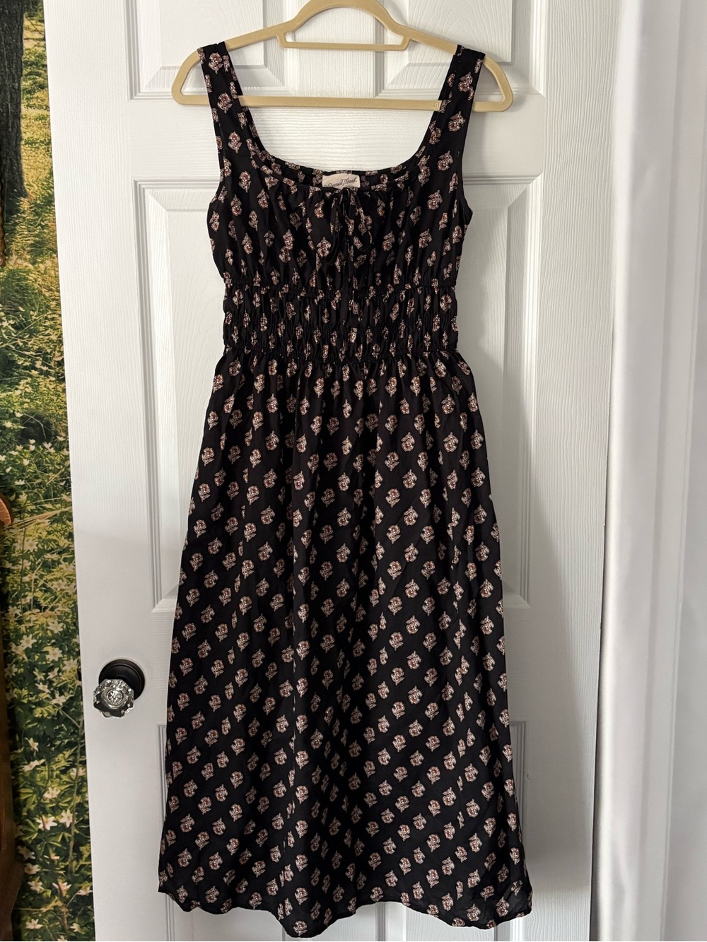 Universal Thread Black Cotton Midi Dress XS